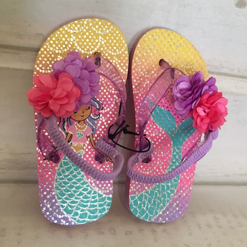 ❌Free with purchase Flash Sale Girls Mermaid Sandals Beach Summer Size 9-10